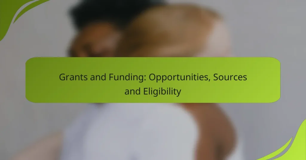 Grants and Funding: Opportunities, Sources and Eligibility